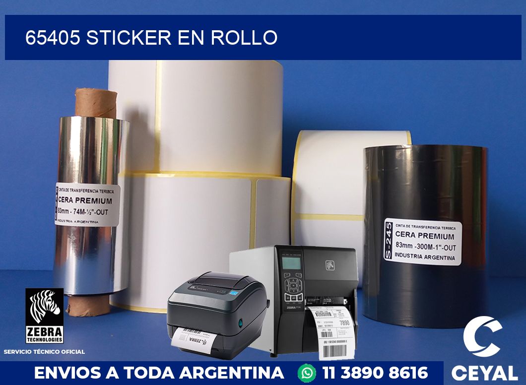65405 STICKER EN ROLLO