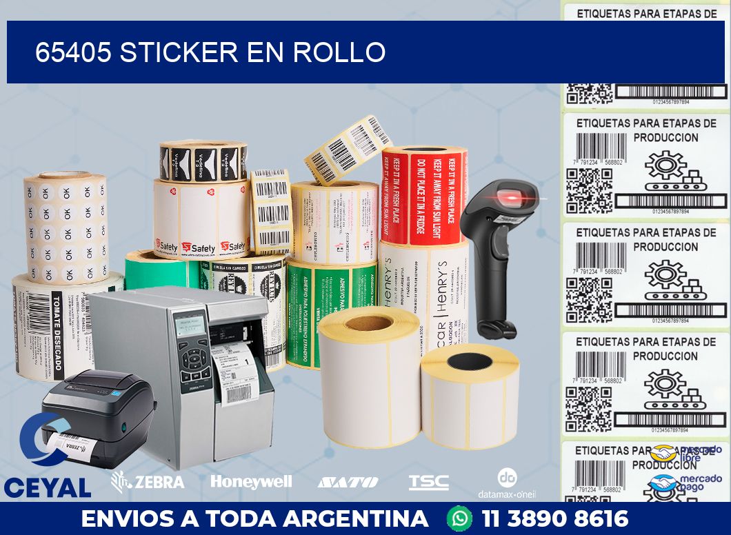 65405 STICKER EN ROLLO