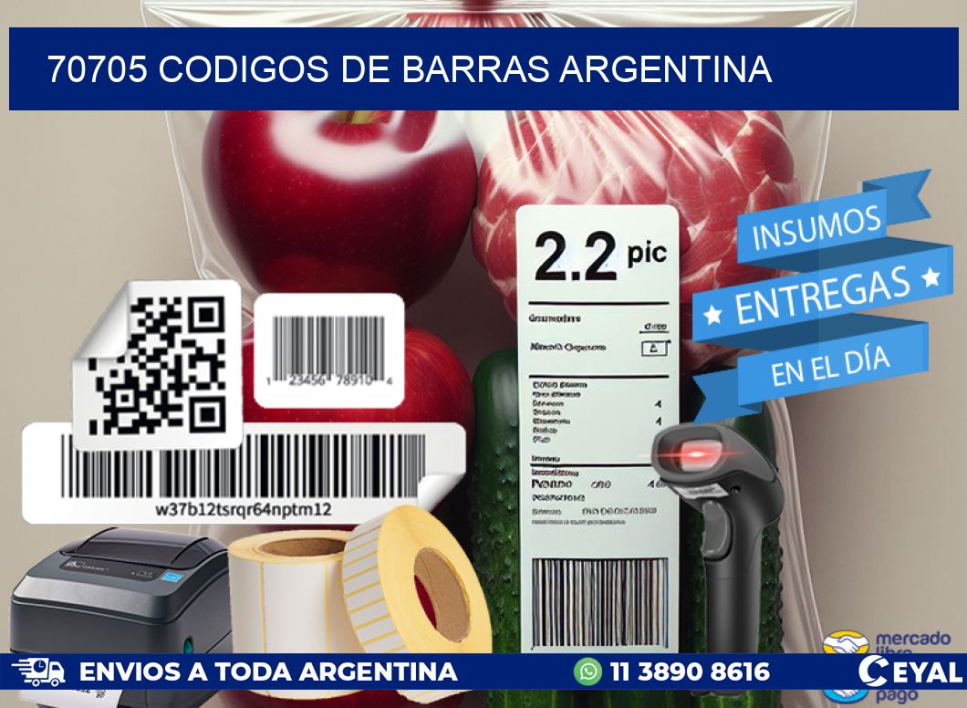 70705 CODIGOS DE BARRAS ARGENTINA