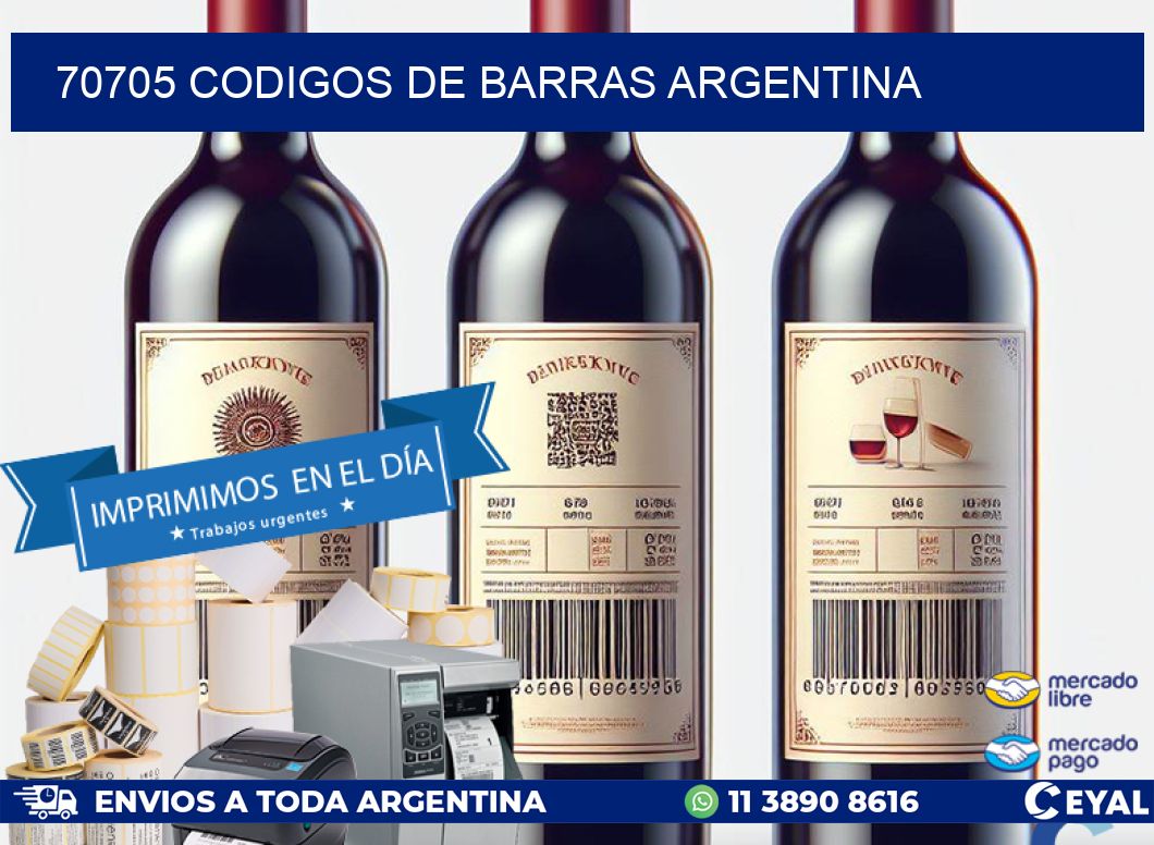 70705 CODIGOS DE BARRAS ARGENTINA