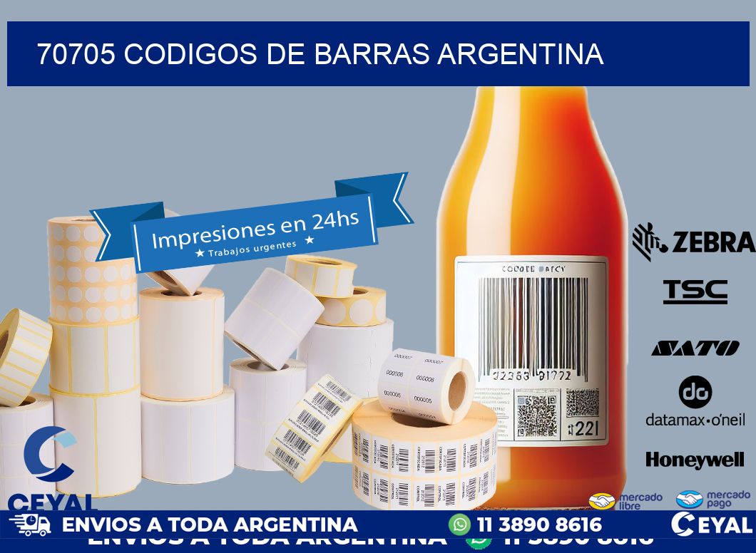 70705 CODIGOS DE BARRAS ARGENTINA