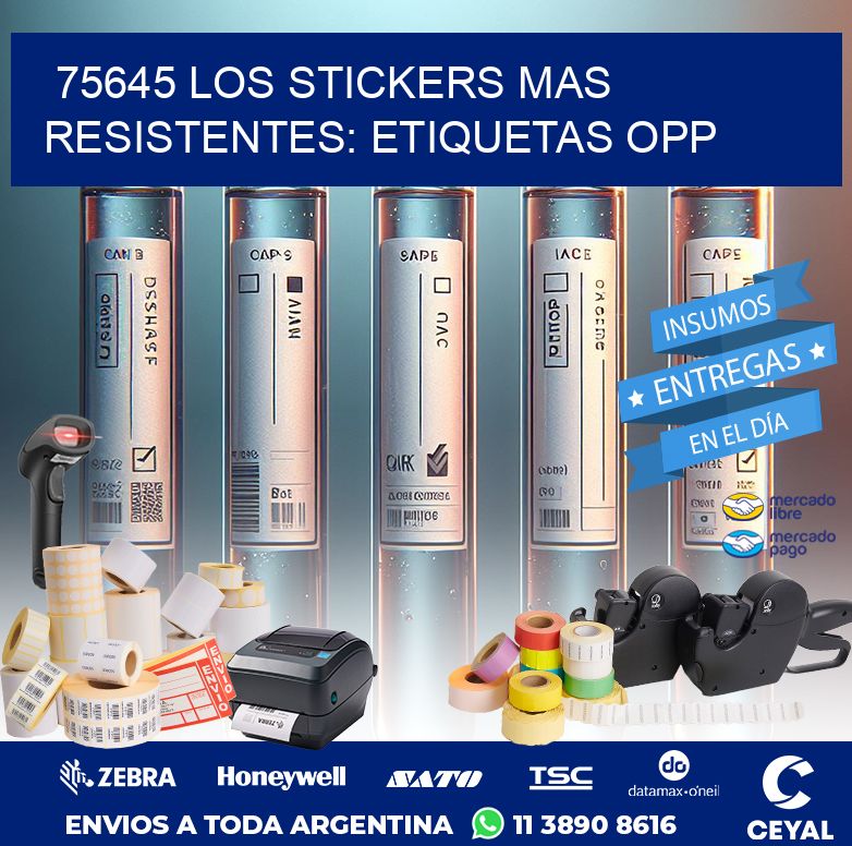75645 LOS STICKERS MAS RESISTENTES: ETIQUETAS OPP