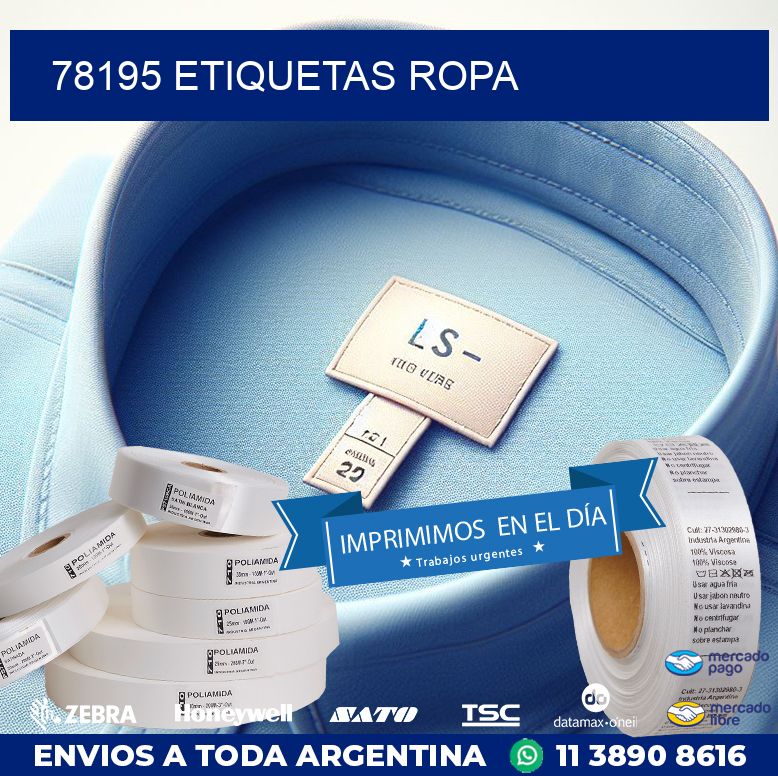 78195 ETIQUETAS ROPA
