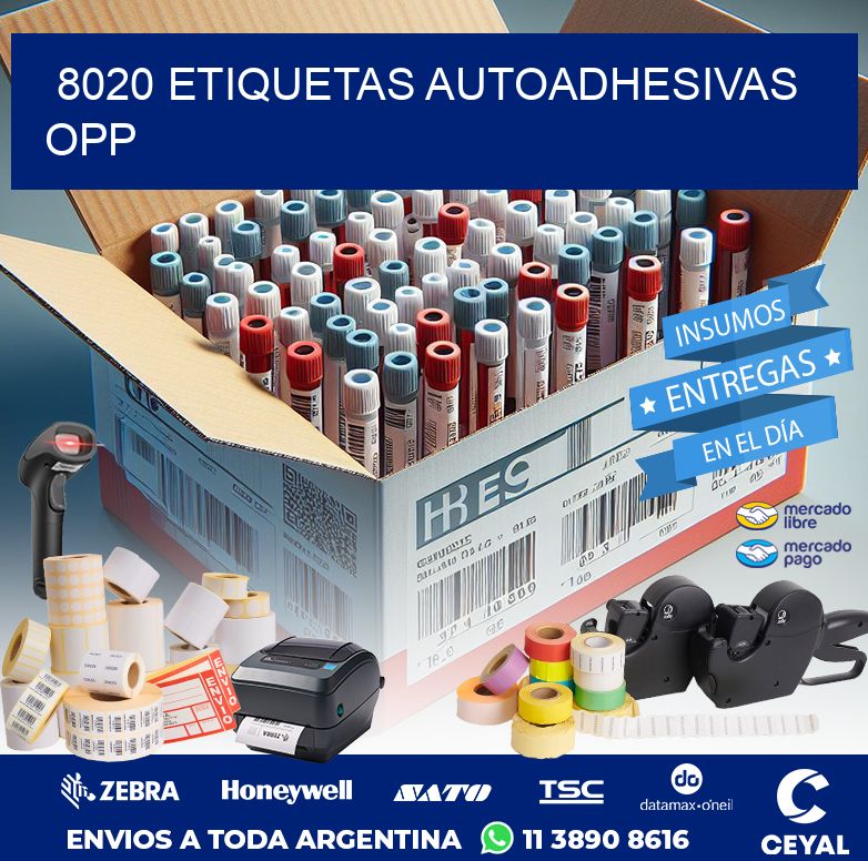 8020 ETIQUETAS AUTOADHESIVAS OPP