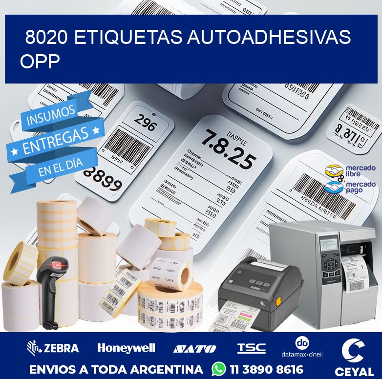 8020 ETIQUETAS AUTOADHESIVAS OPP