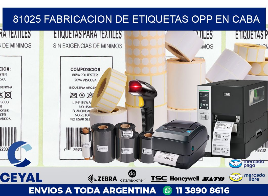 81025 FABRICACION DE ETIQUETAS OPP EN CABA
