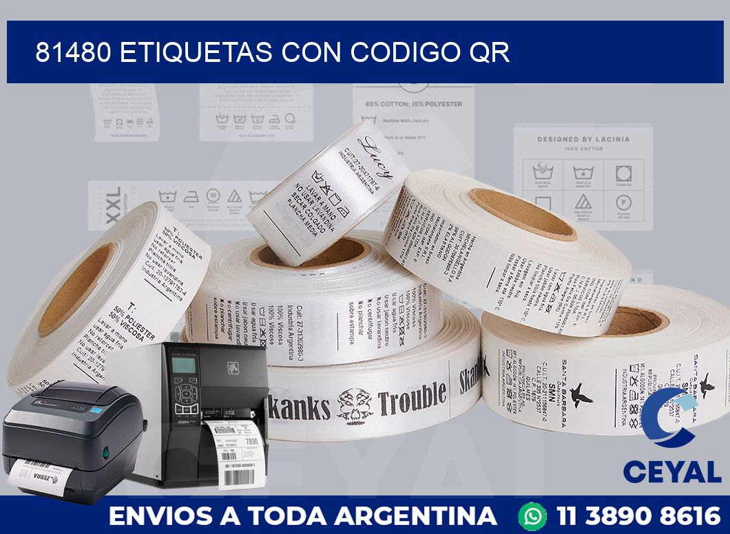 81480 ETIQUETAS CON CODIGO QR