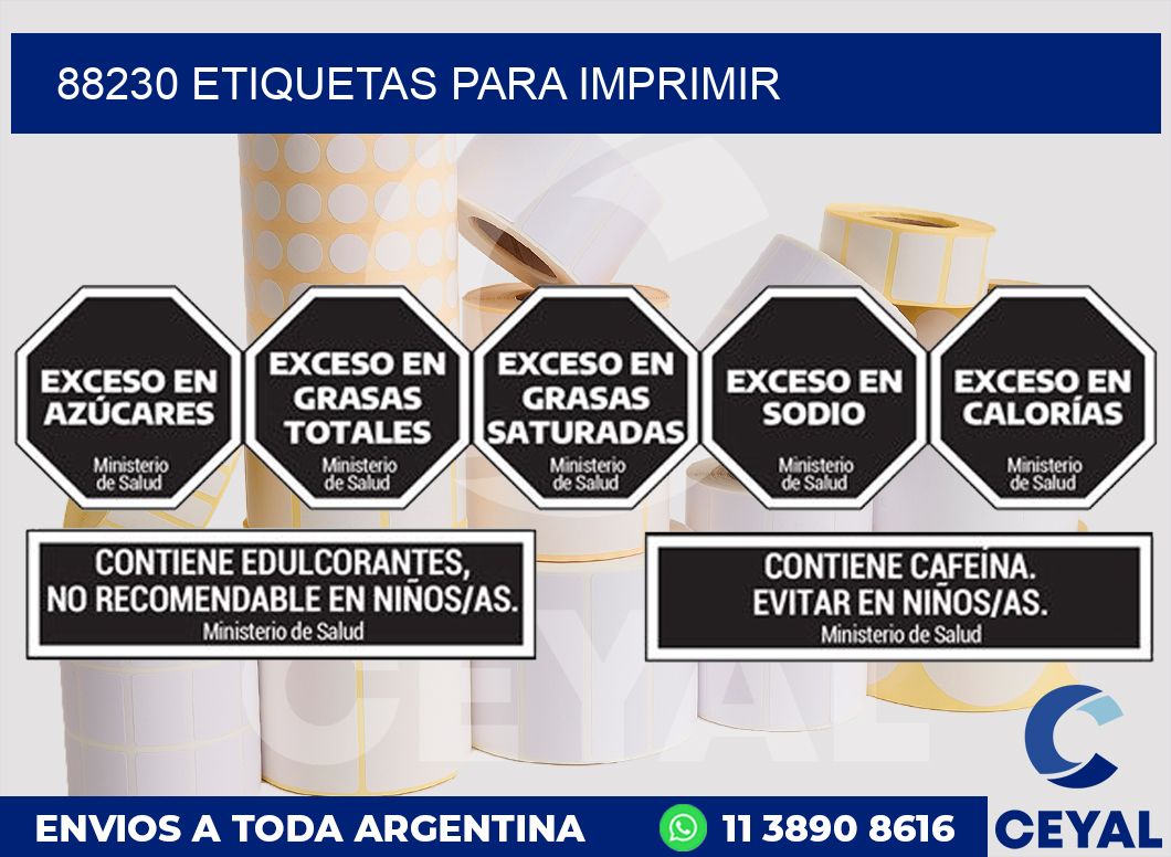 88230 ETIQUETAS PARA IMPRIMIR