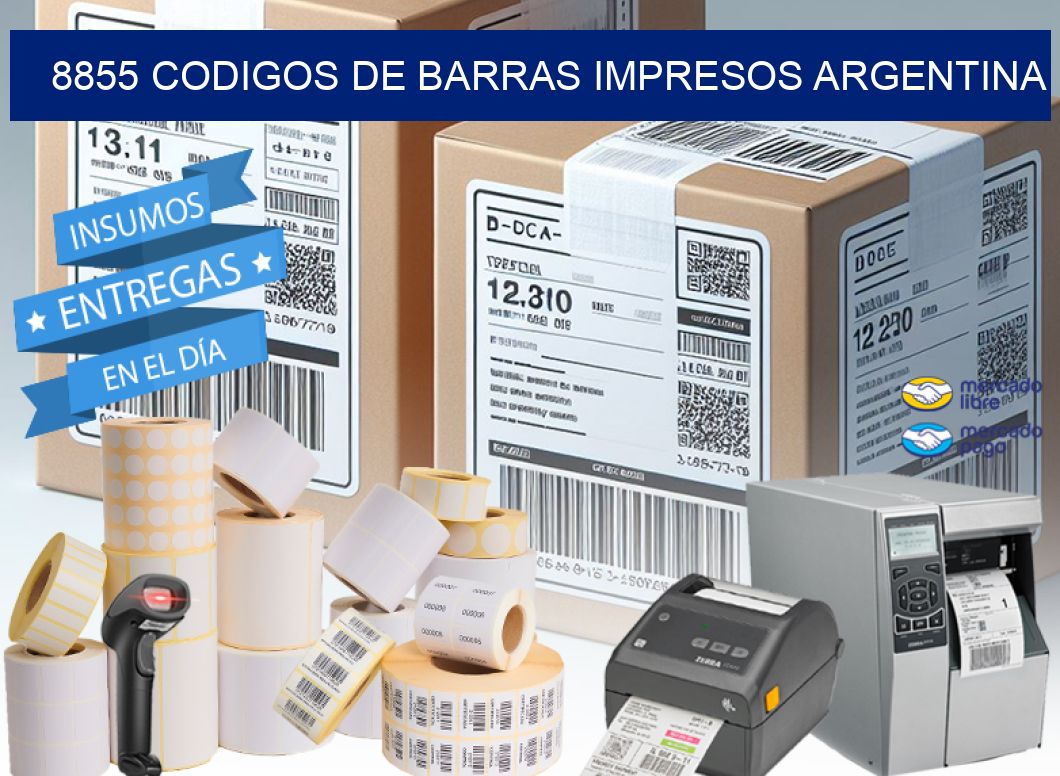 8855 codigos de barras impresos Argentina