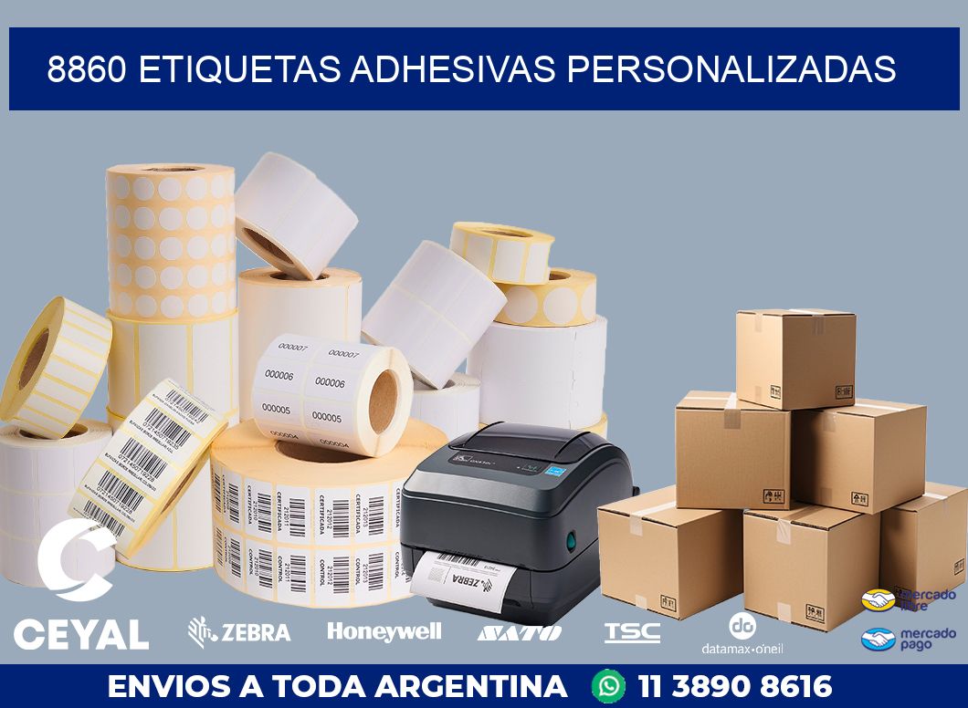 8860 etiquetas adhesivas personalizadas