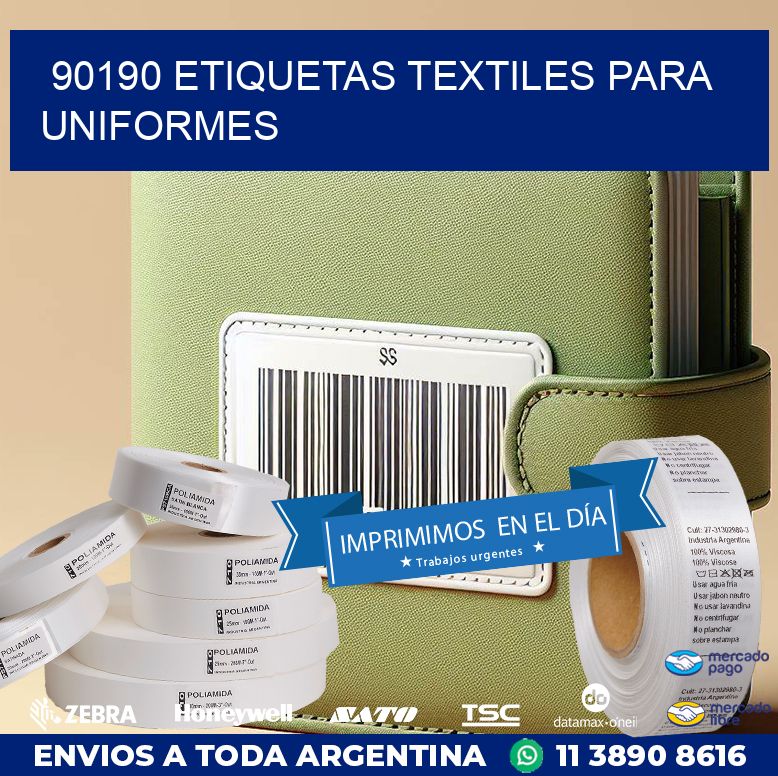 90190 ETIQUETAS TEXTILES PARA UNIFORMES