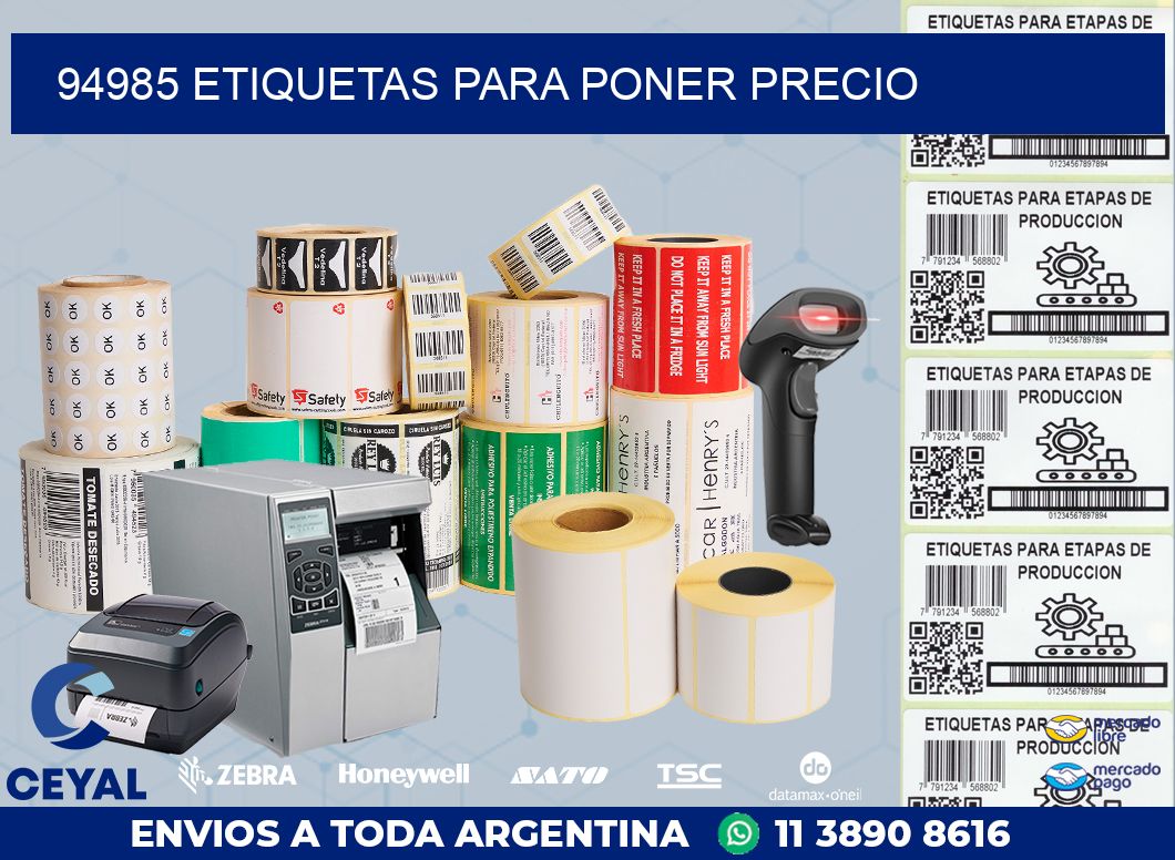 94985 ETIQUETAS PARA PONER PRECIO
