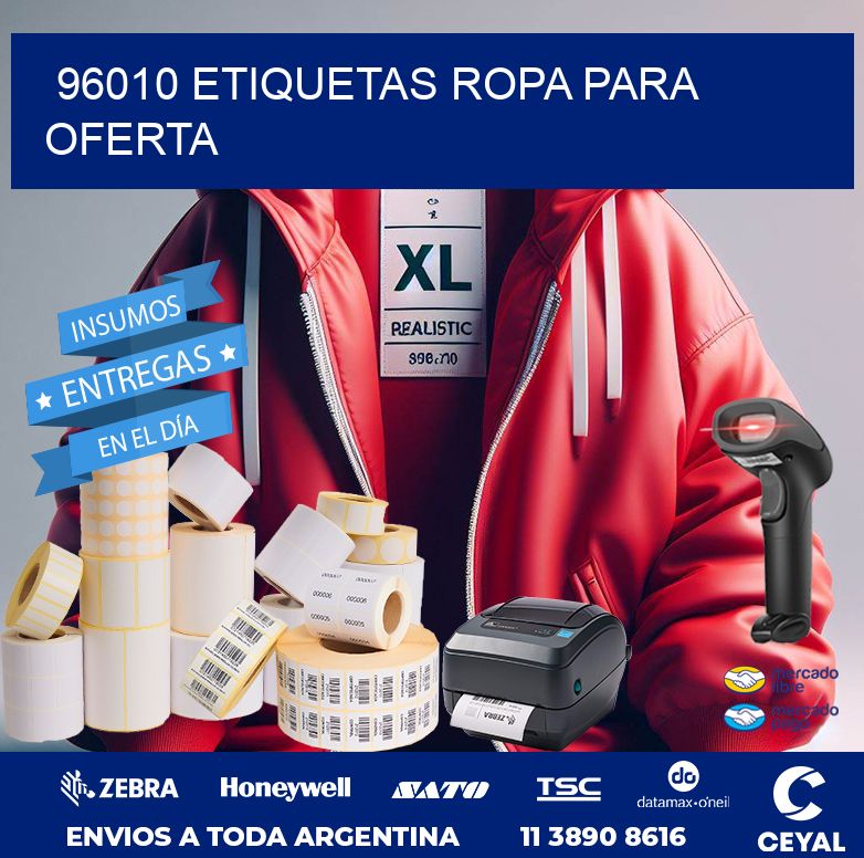 96010 ETIQUETAS ROPA PARA OFERTA