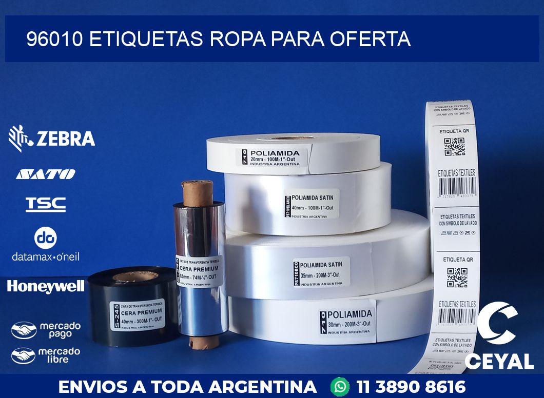 96010 ETIQUETAS ROPA PARA OFERTA