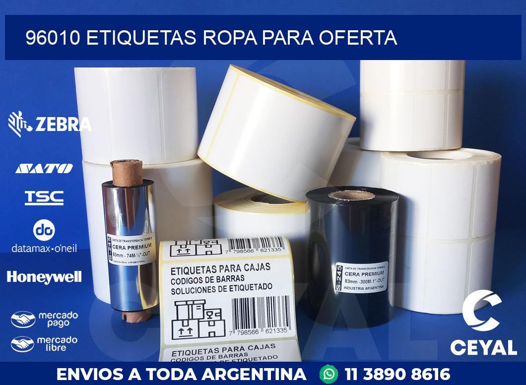96010 ETIQUETAS ROPA PARA OFERTA