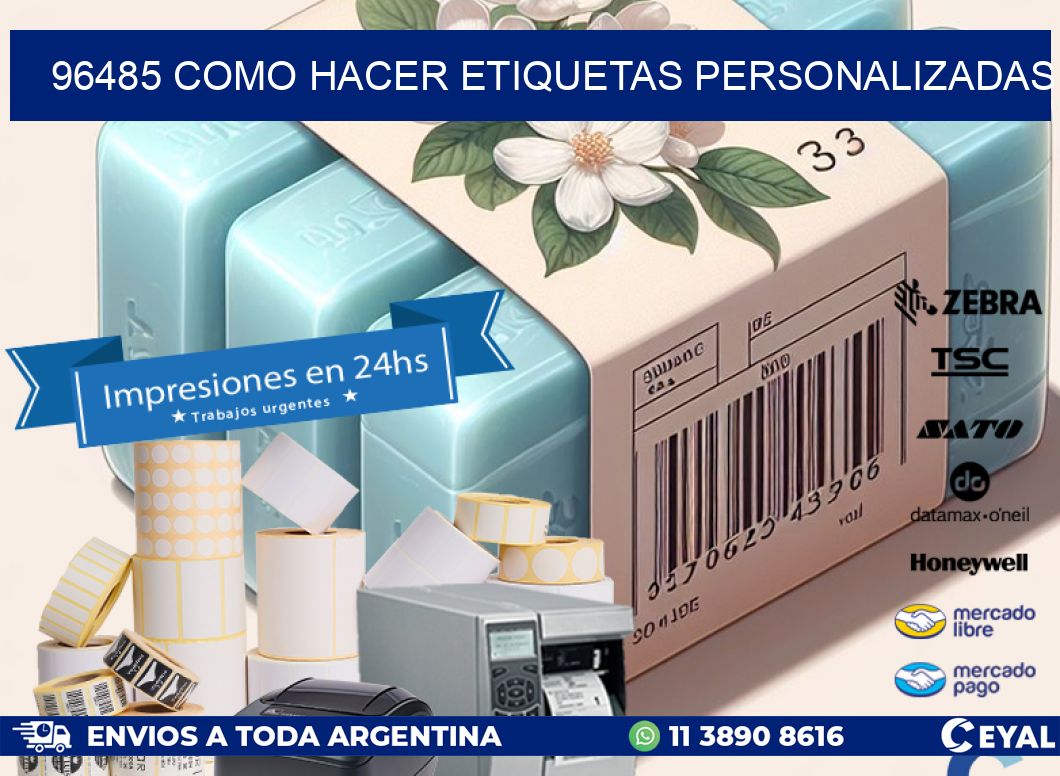 96485 como hacer etiquetas personalizadas
