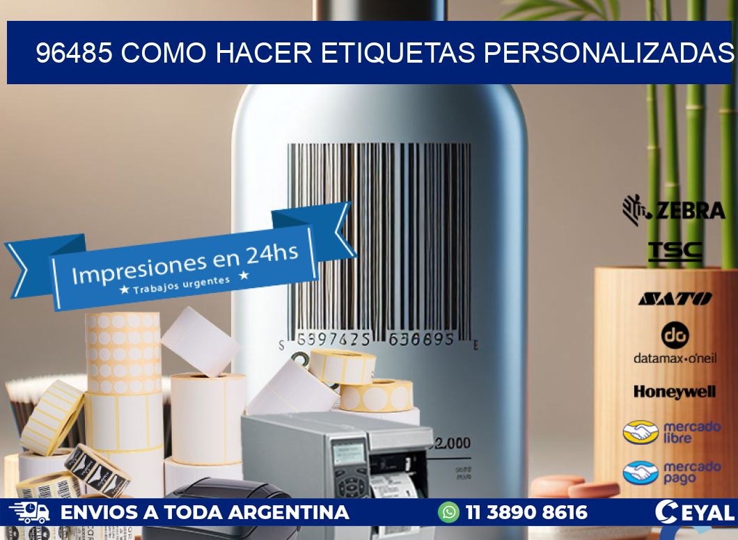 96485 como hacer etiquetas personalizadas