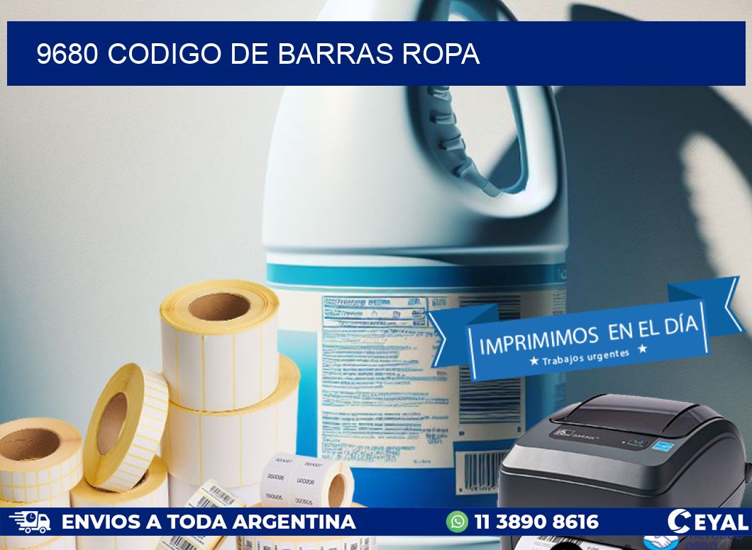 9680 CODIGO DE BARRAS ROPA