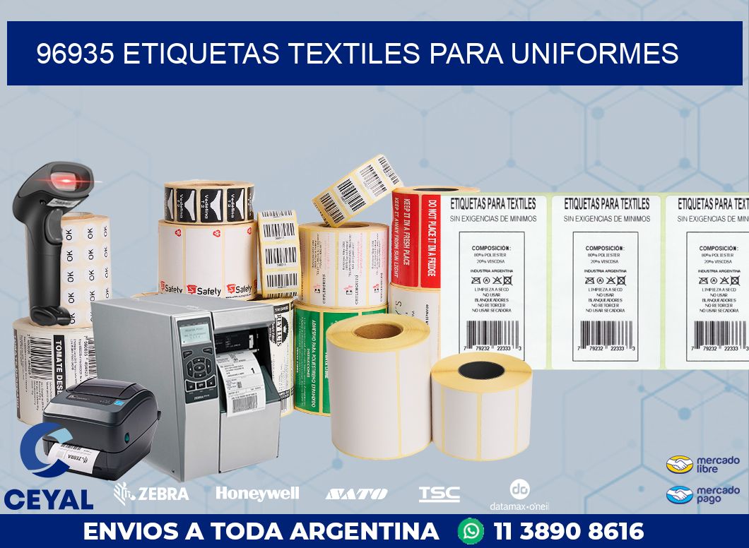 96935 ETIQUETAS TEXTILES PARA UNIFORMES