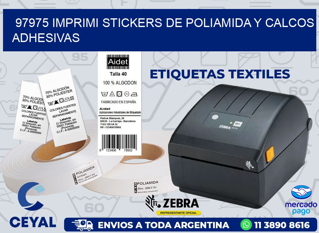 97975 IMPRIMI STICKERS DE POLIAMIDA Y CALCOS ADHESIVAS