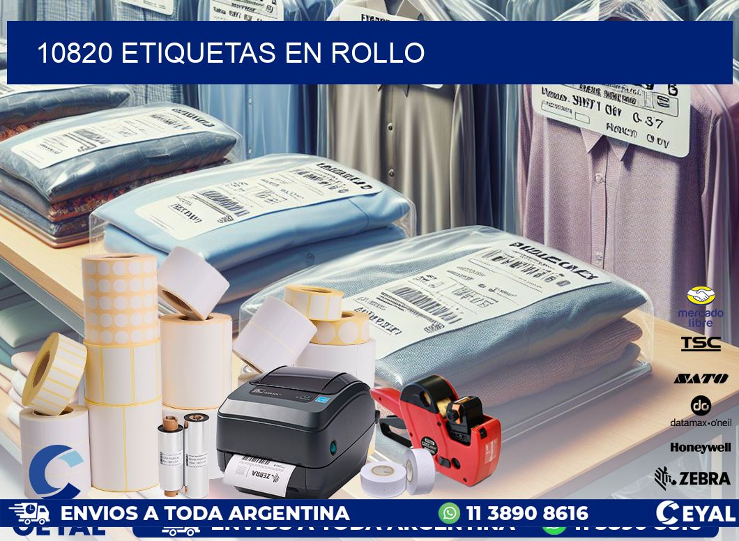 10820 ETIQUETAS EN ROLLO