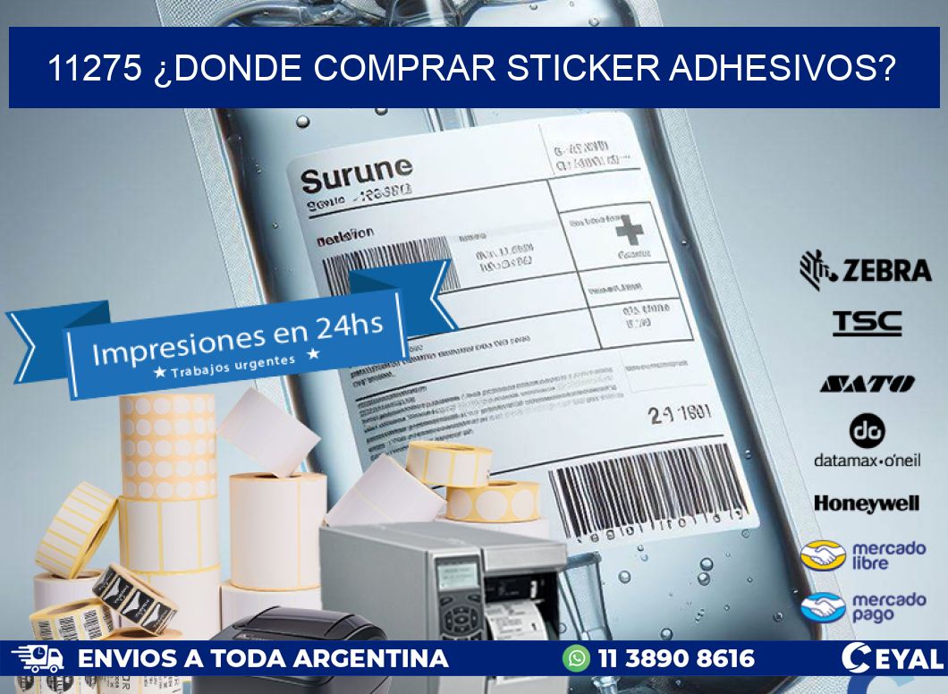 11275 ¿DONDE COMPRAR STICKER ADHESIVOS?
