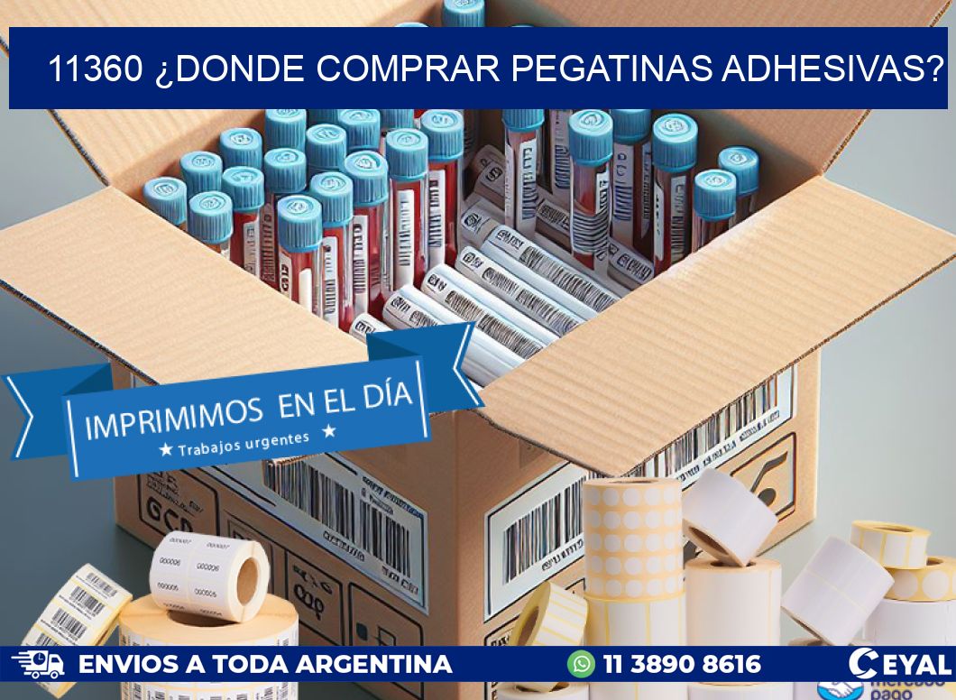 11360 ¿DONDE COMPRAR PEGATINAS ADHESIVAS?