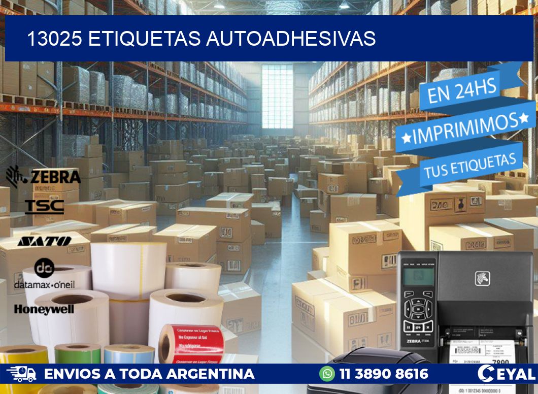 13025 ETIQUETAS AUTOADHESIVAS