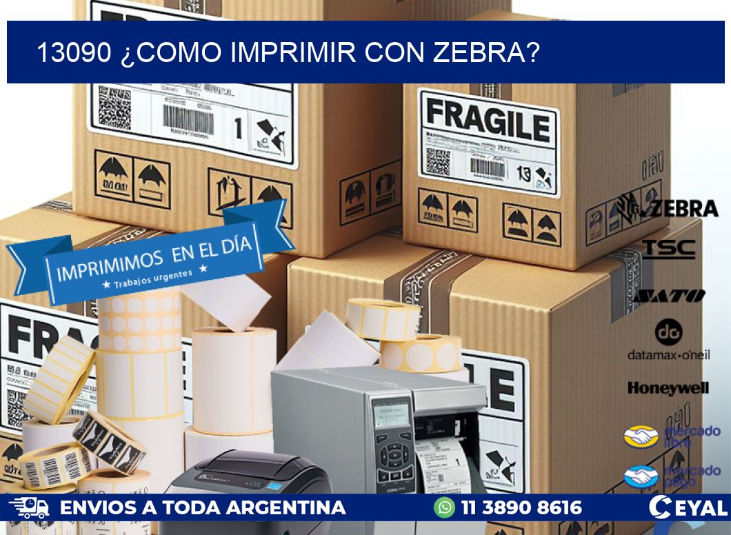 13090 ¿COMO IMPRIMIR CON ZEBRA?