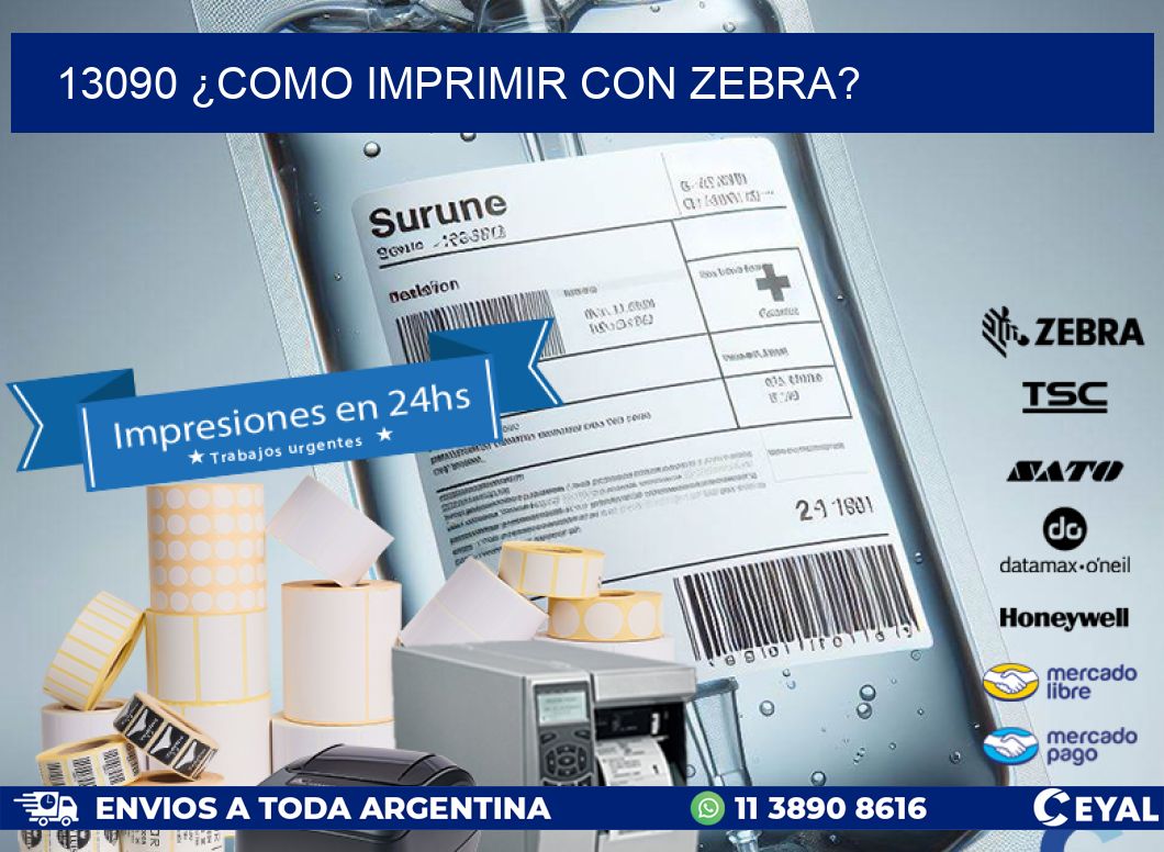 13090 ¿COMO IMPRIMIR CON ZEBRA?