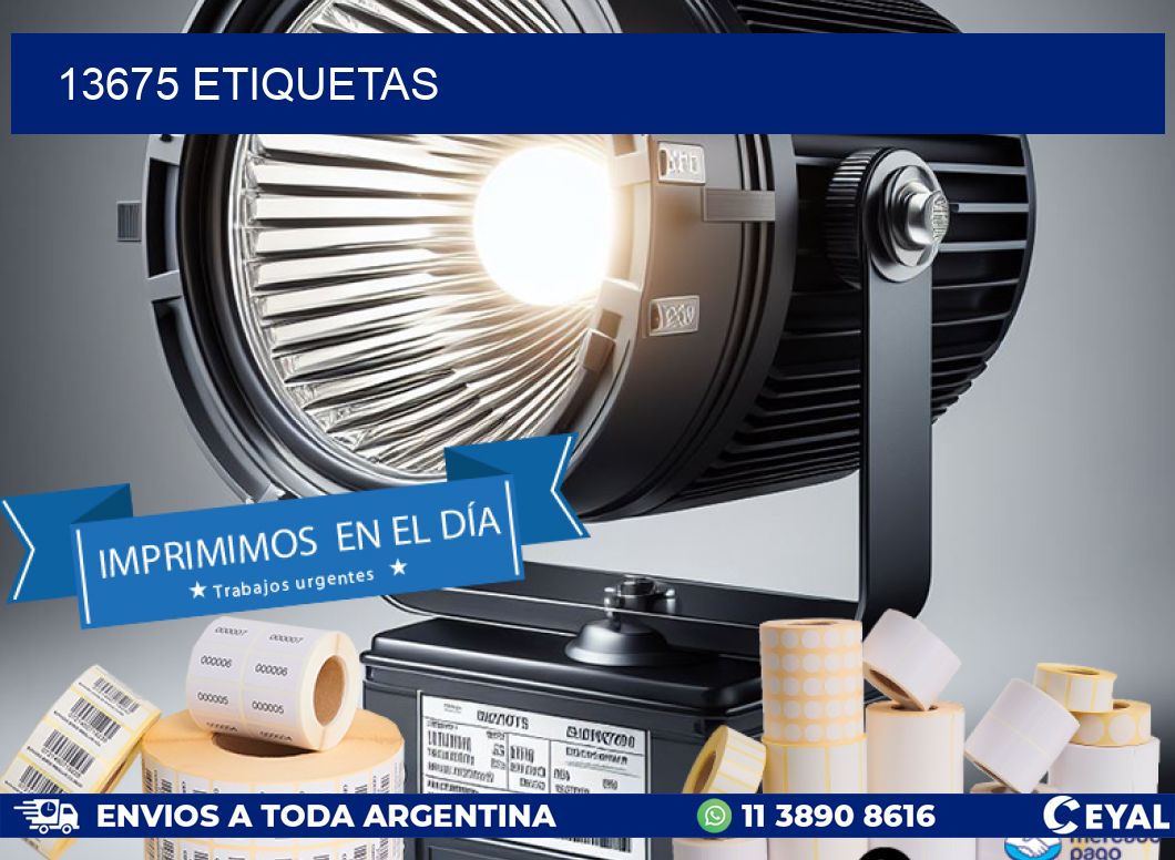 13675 ETIQUETAS