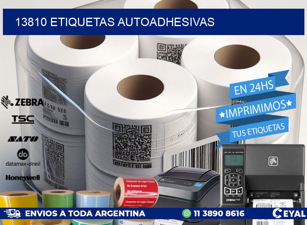 13810 ETIQUETAS AUTOADHESIVAS