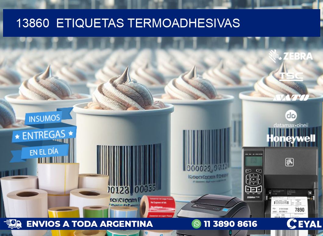 13860  ETIQUETAS TERMOADHESIVAS