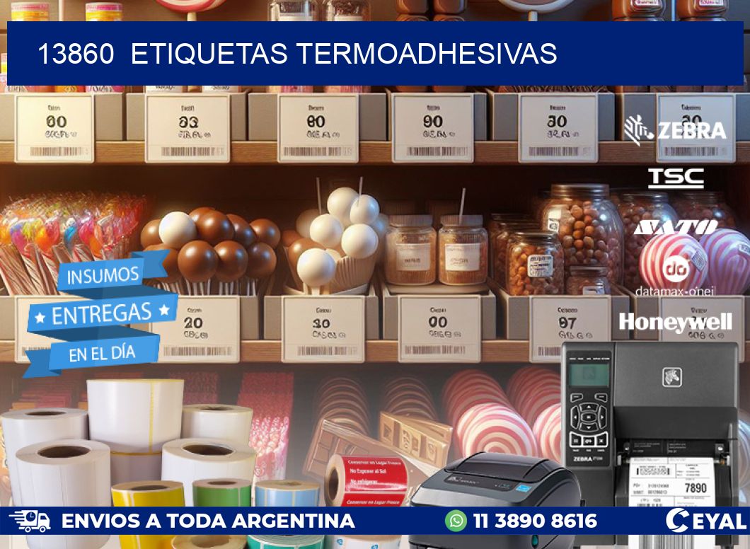 13860  ETIQUETAS TERMOADHESIVAS