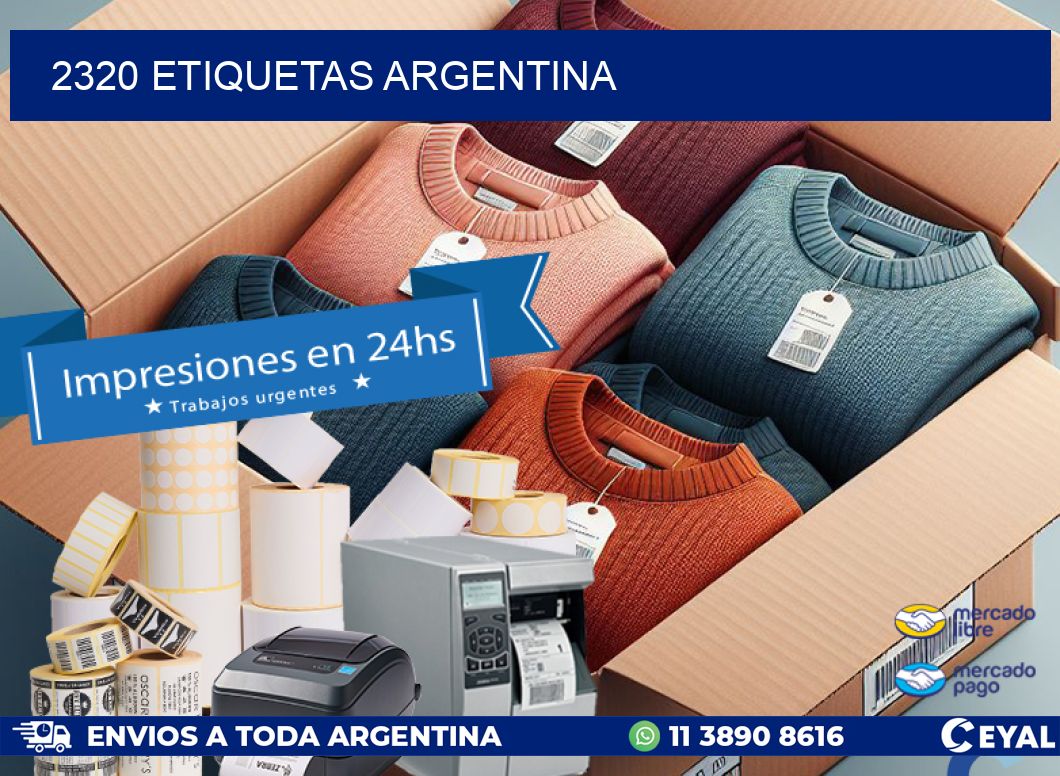 2320 ETIQUETAS ARGENTINA