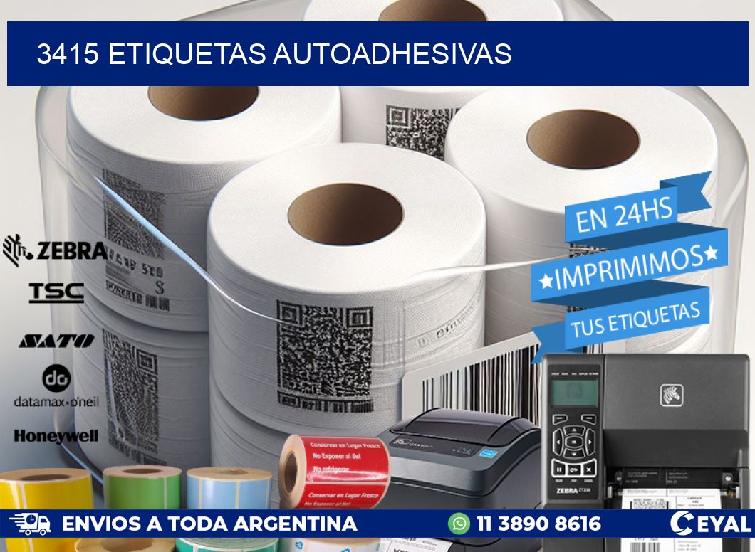 3415 ETIQUETAS AUTOADHESIVAS