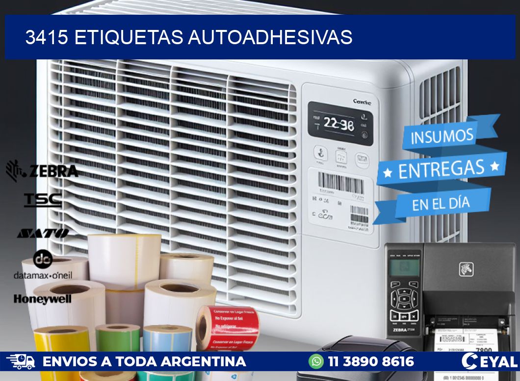 3415 ETIQUETAS AUTOADHESIVAS