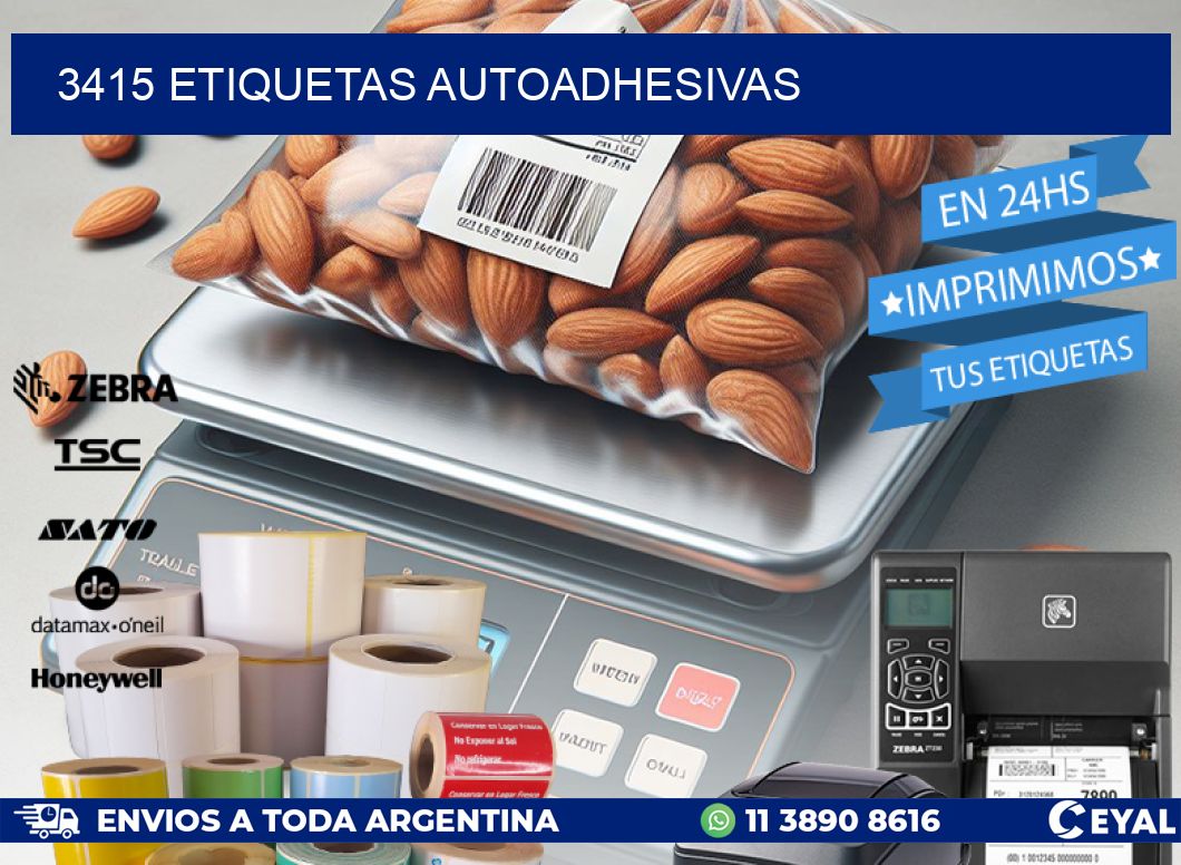 3415 ETIQUETAS AUTOADHESIVAS