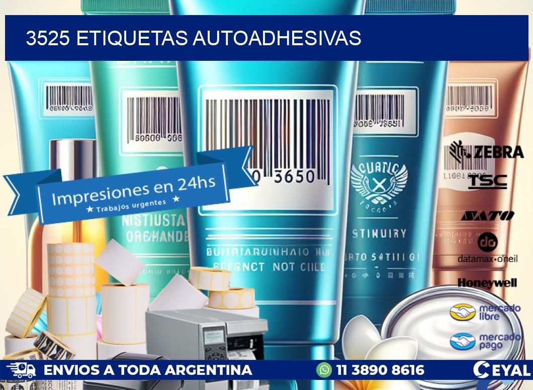 3525 ETIQUETAS AUTOADHESIVAS