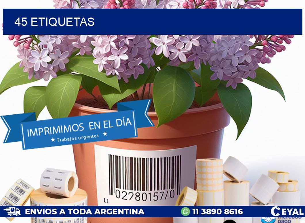 45 ETIQUETAS