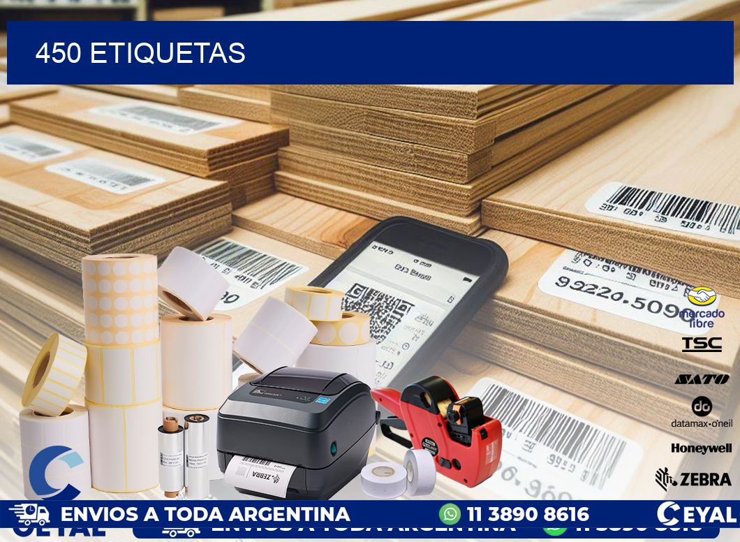 450 ETIQUETAS