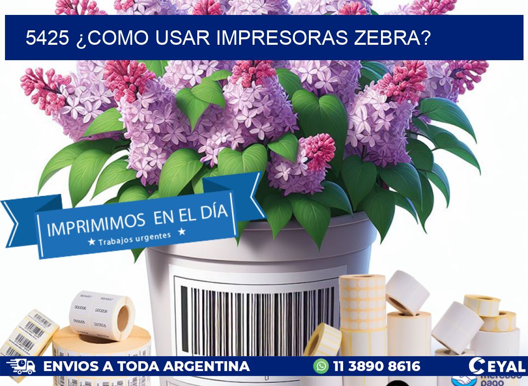 5425 ¿COMO USAR IMPRESORAS ZEBRA?