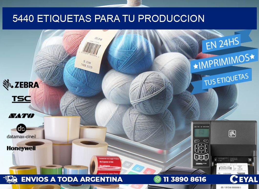 5440 ETIQUETAS PARA TU PRODUCCION