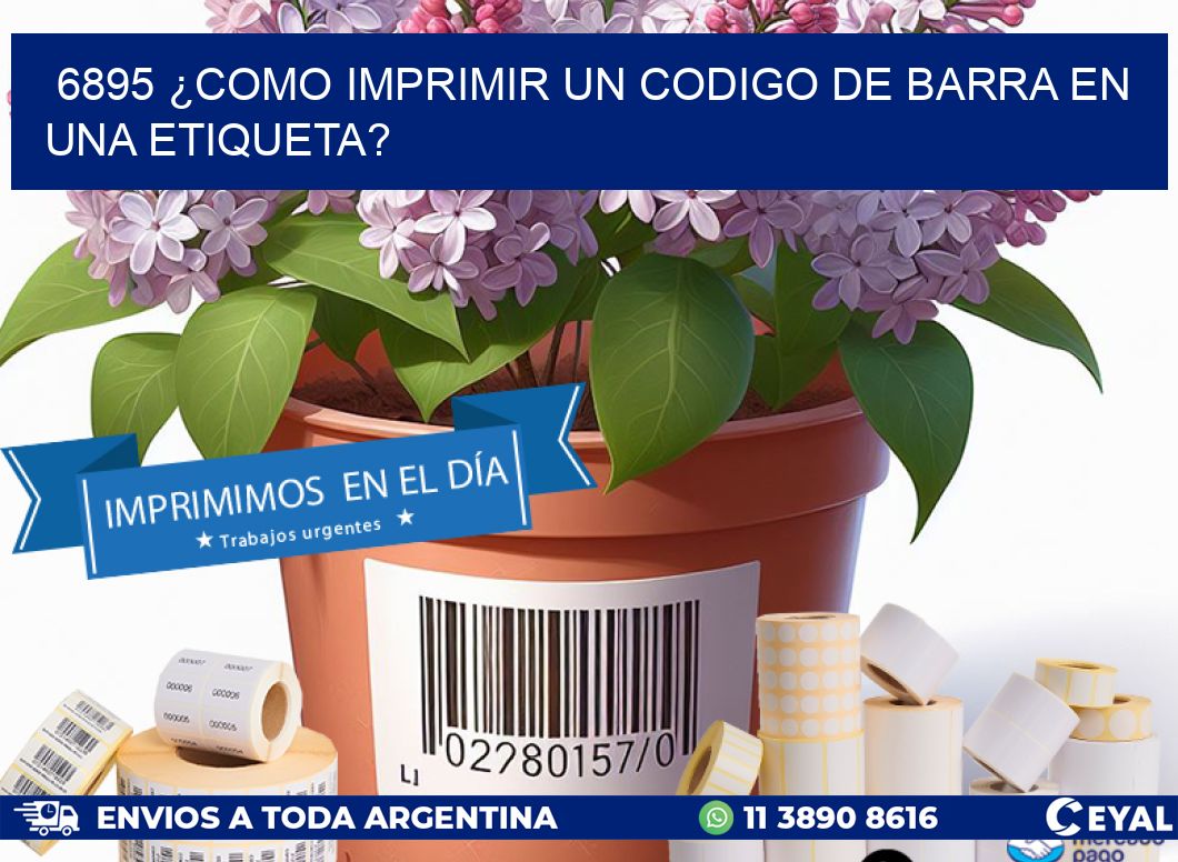 6895 ¿COMO IMPRIMIR UN CODIGO DE BARRA EN  UNA ETIQUETA?