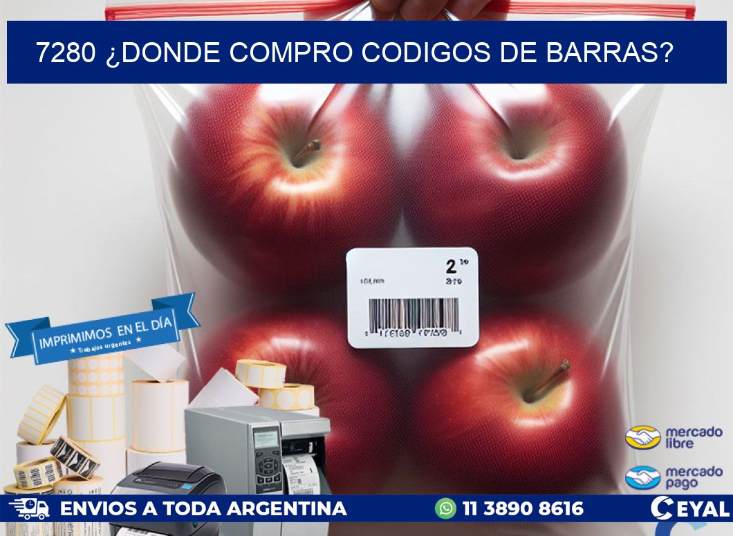 7280 ¿DONDE COMPRO CODIGOS DE BARRAS?