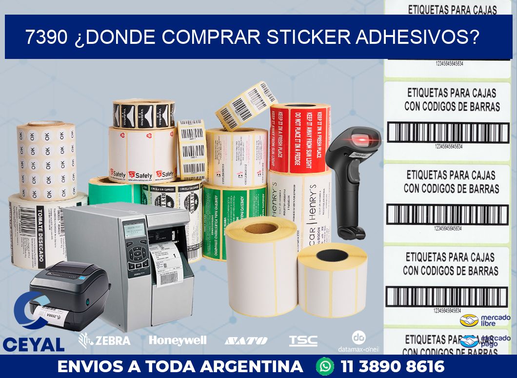 7390 ¿DONDE COMPRAR STICKER ADHESIVOS?
