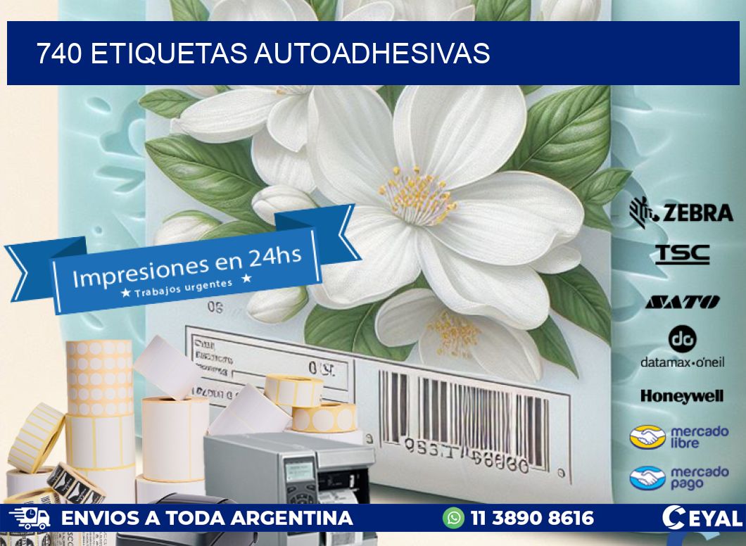 740 ETIQUETAS AUTOADHESIVAS