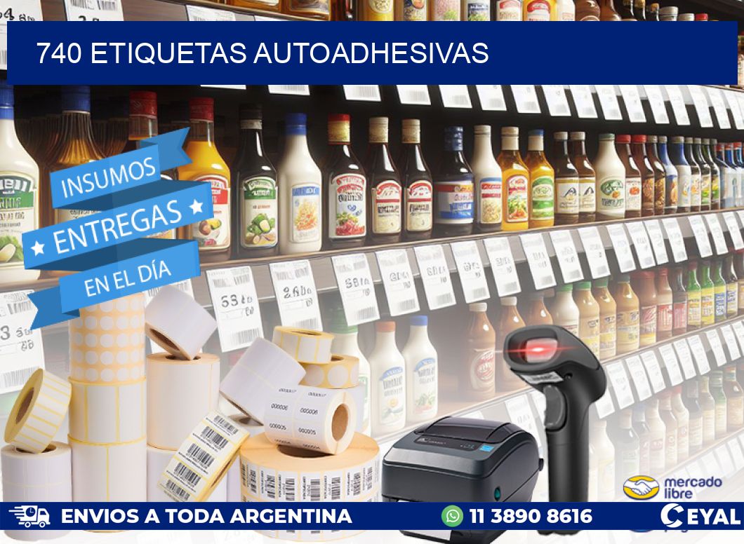 740 ETIQUETAS AUTOADHESIVAS