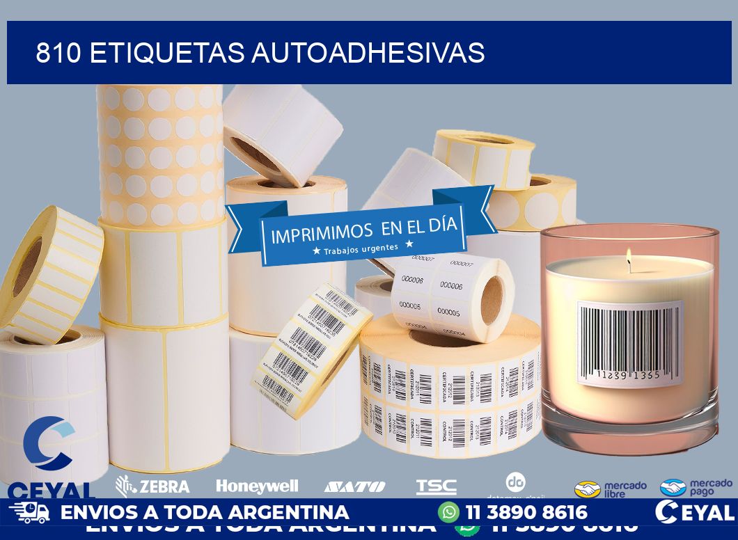 810 ETIQUETAS AUTOADHESIVAS