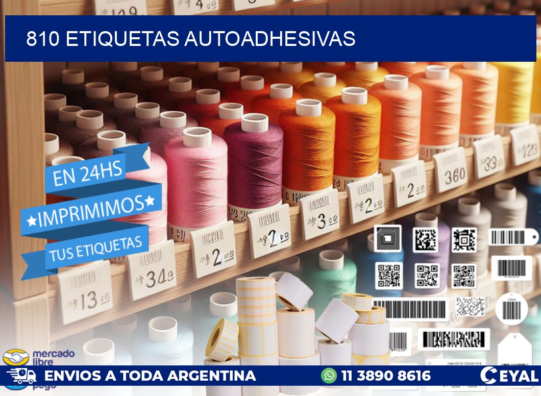 810 ETIQUETAS AUTOADHESIVAS